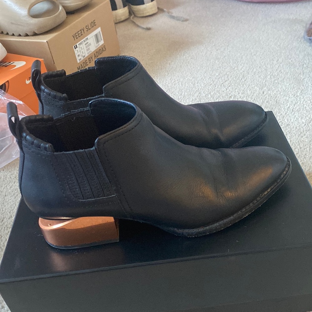 Alexander wang boots. Rose gold finish